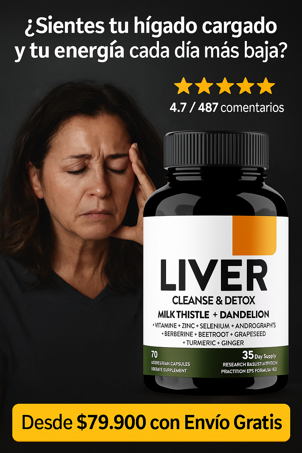Liver Cleanse Y Detox + ENVIO GRATIS