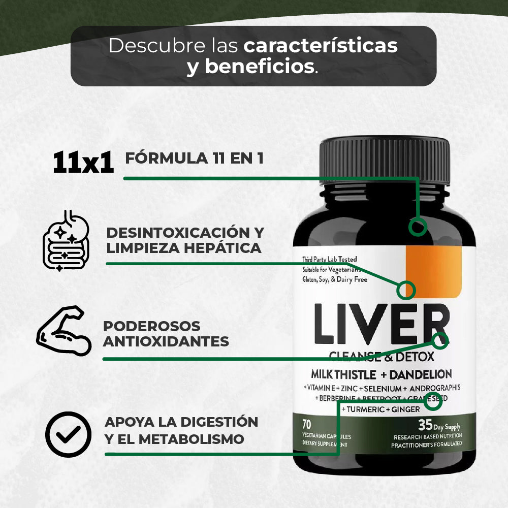 💊 LIMPIA TU HÍGADO, RENUEVA TU PIEL ✨ LIVER CLEANSE + MULTI COLLAGEN = PODER INTERNO DESBLOQUEADO 2 PRODUCTOS IMPORTADOS 100% ORIGINAL 🇺🇸