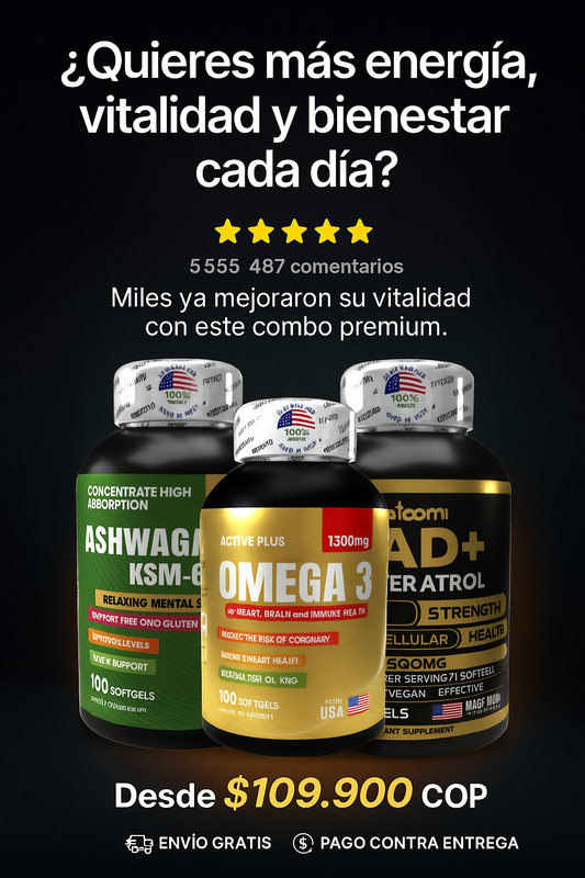 🔥 PACK VITALIDAD TOTAL: AHORRA MÁS, RINDE MÁS Y TRANSFORMA TU ENERGÍA DESDE HOY🔥+ENVIO GRATIS