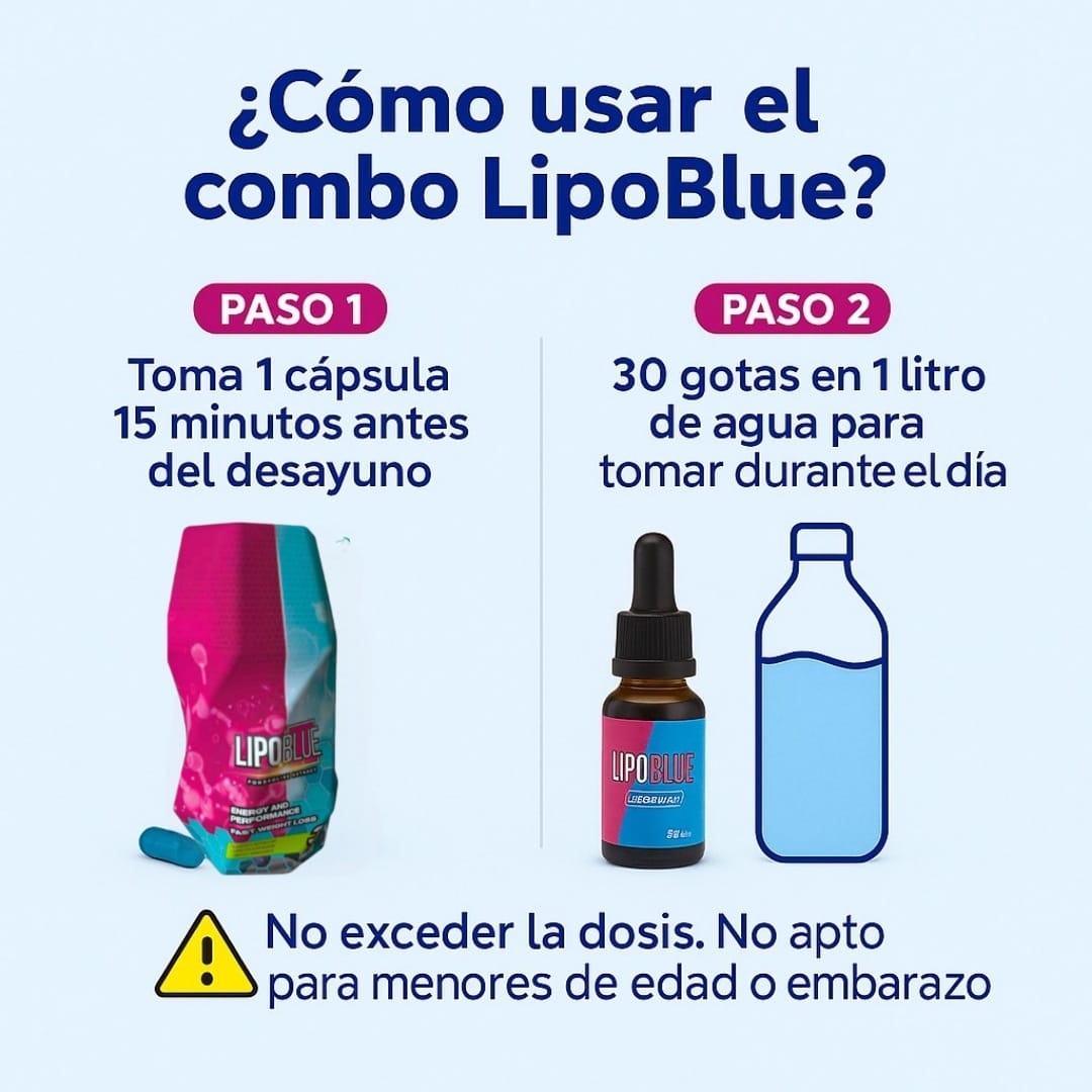 COMBO LIPOADELGAZANTE LIPOBLUE 100% ORIGINAL🔥💪🏼🔥